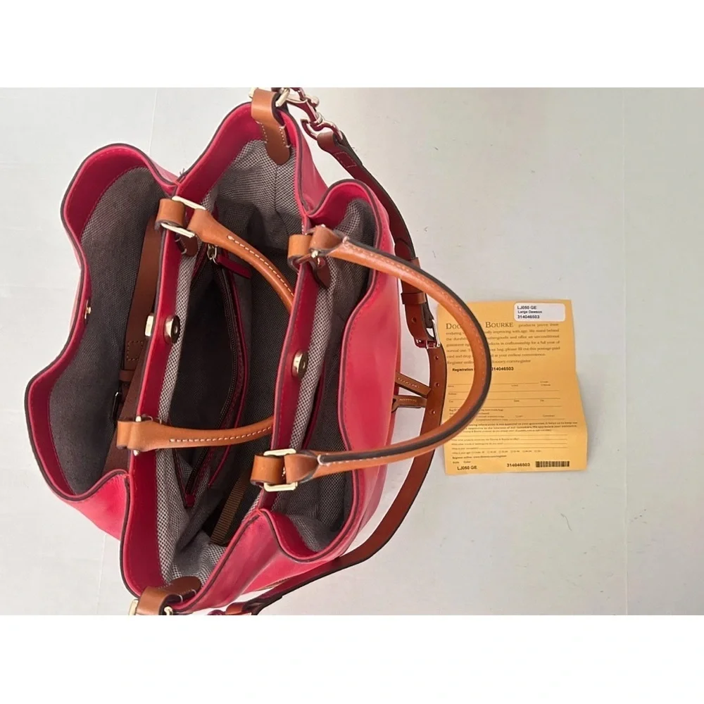 Dooney and Bourke | City Large Dawson LJ050 GE Red Leather Tote Bag